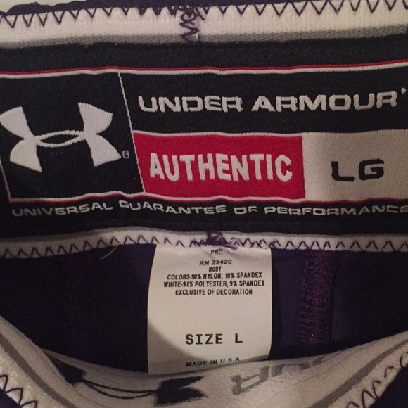 NWT Under Armour football pants purple large - Picture 3 of 7